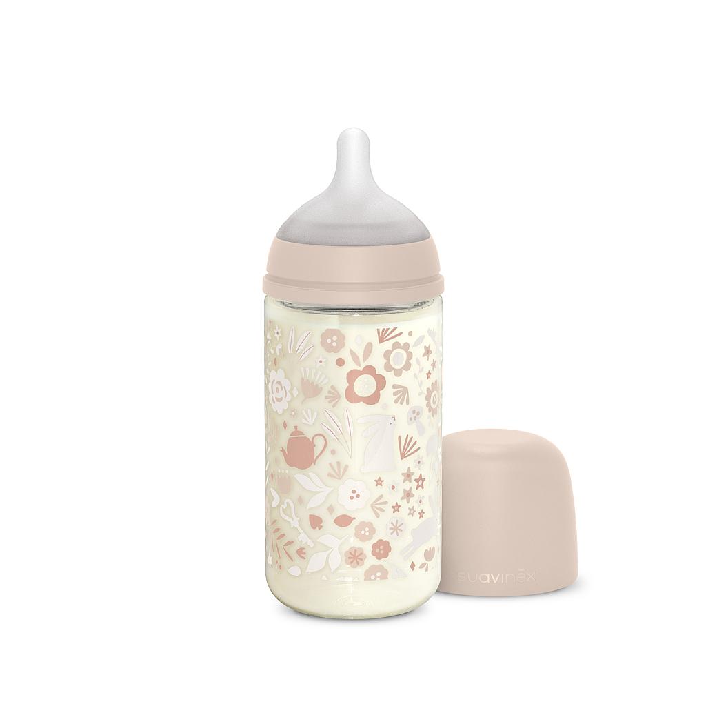 BIBERON CRISTAL 240ML WONDERLAND ROSA +3M