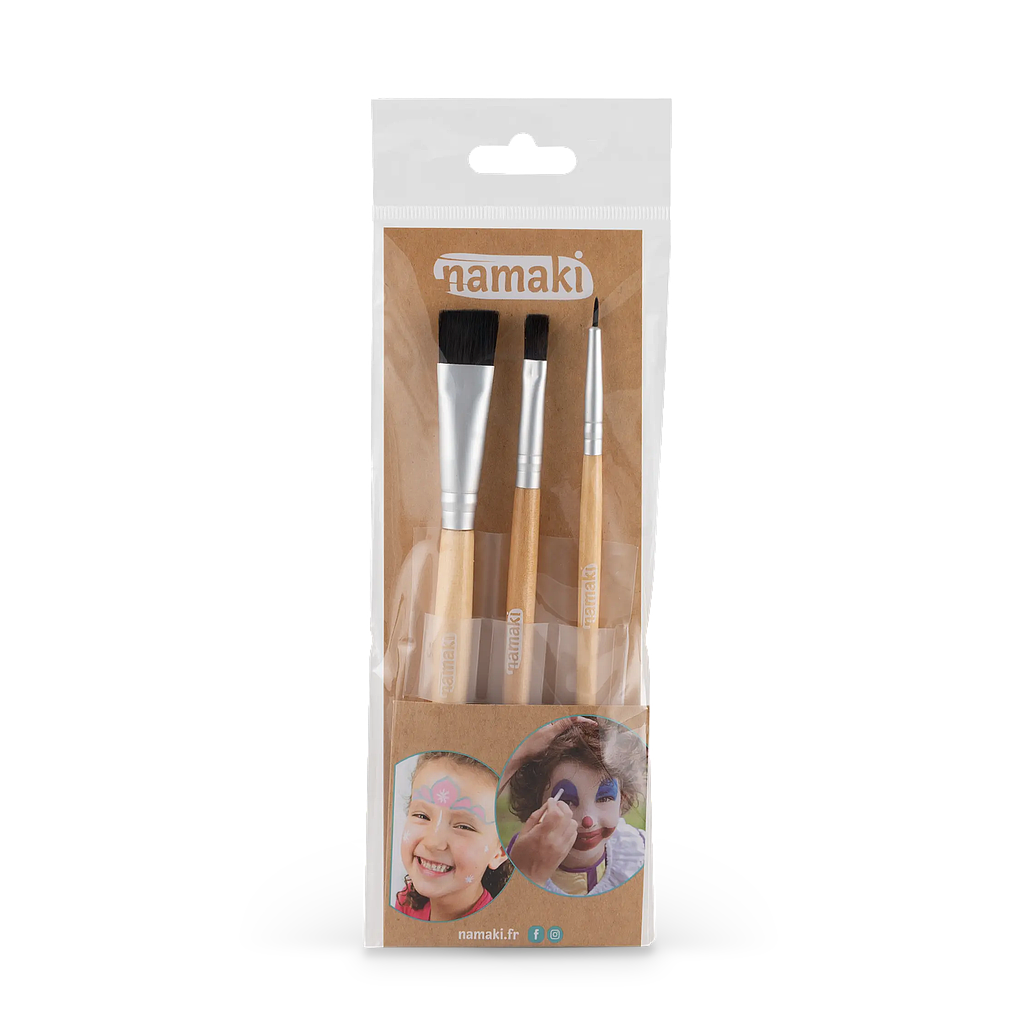 SET DE 3 PINCELES PARA MAQUILLAJE