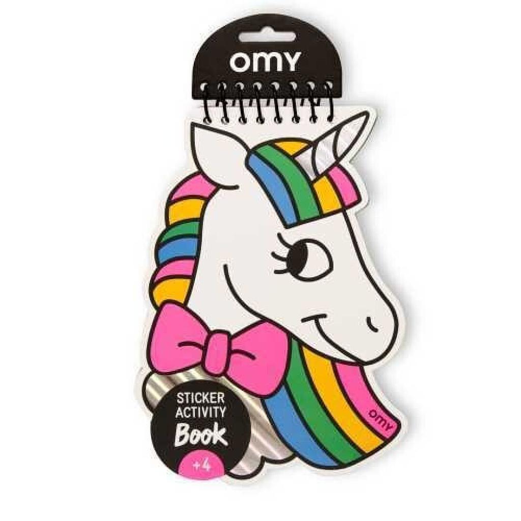 OMY LIBRETA DE PEGATINAS UNICORNIO