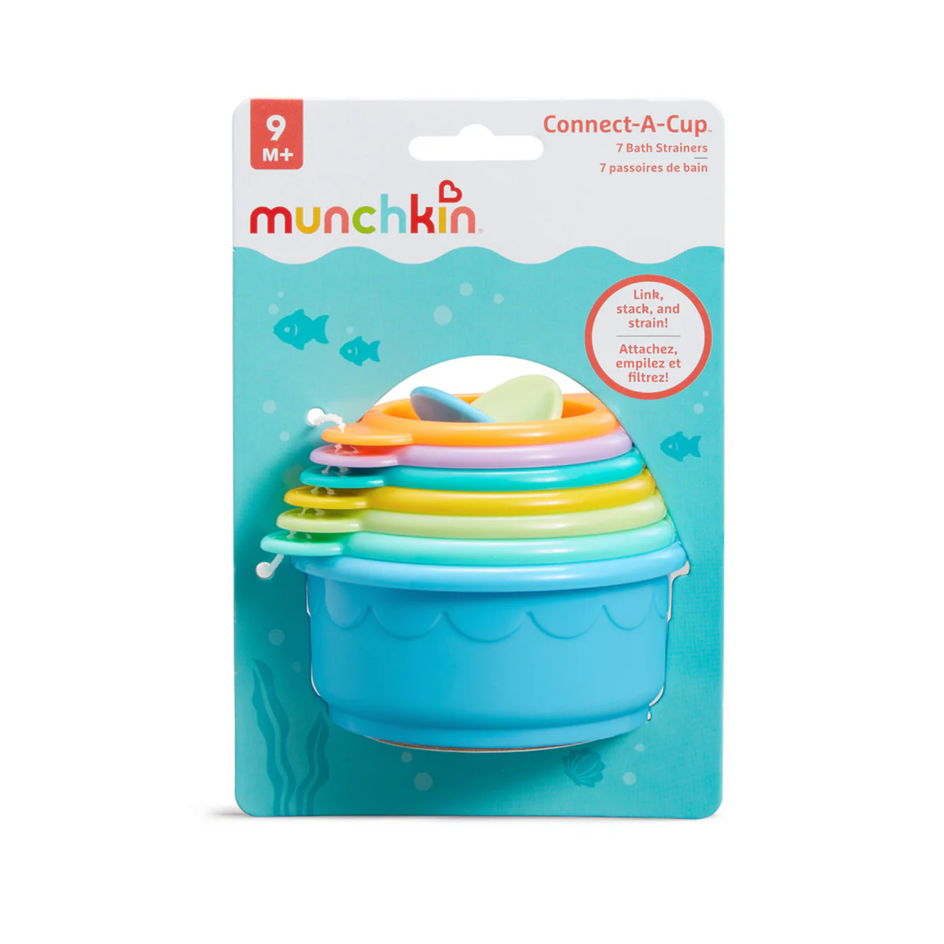 MUNCHKIN 7 Vasos que conectan, apilables y con molino para coordinacion mano-vista