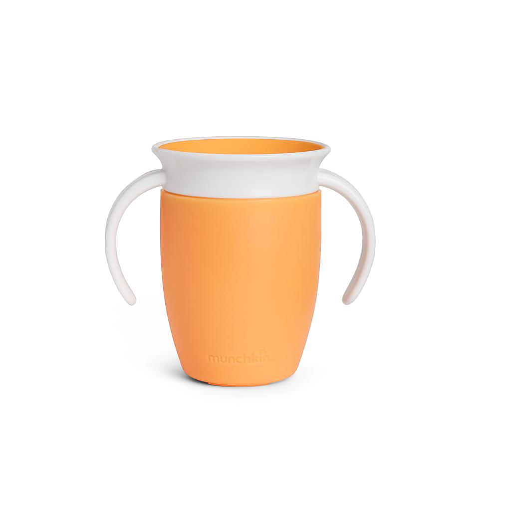 MUNCHKIN Miracle 360º - Taza antigoteo  con asas 200ml naranja