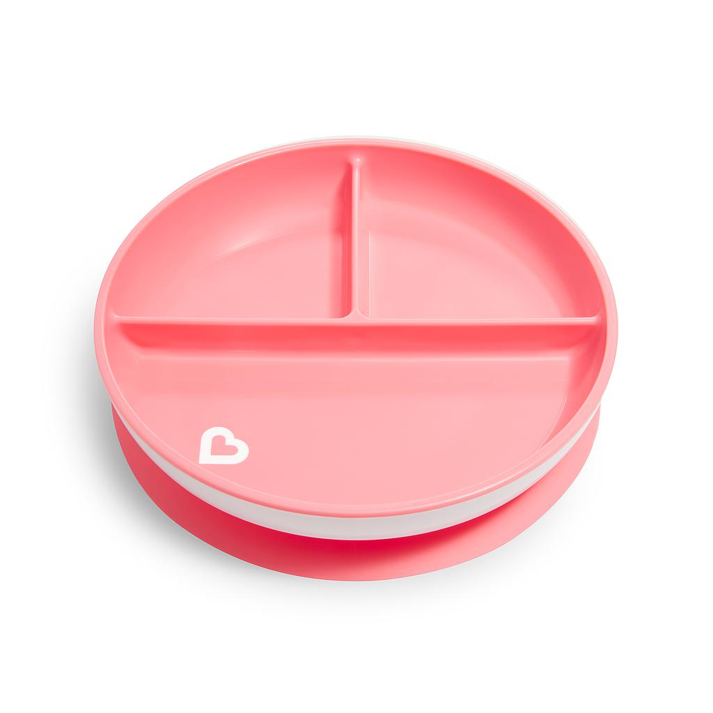 MUNCHKIN Stay Put - Plato con Ventosa y compartimentos, 1 Unidad 