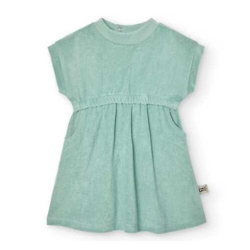 VESTIDO BTBOX RIZO VERDE SAGE 2-3 AÑOS
