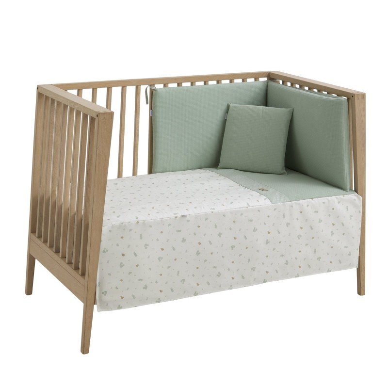 COLCHA+PROTECTOR CUNA 60 ARDI VERDE