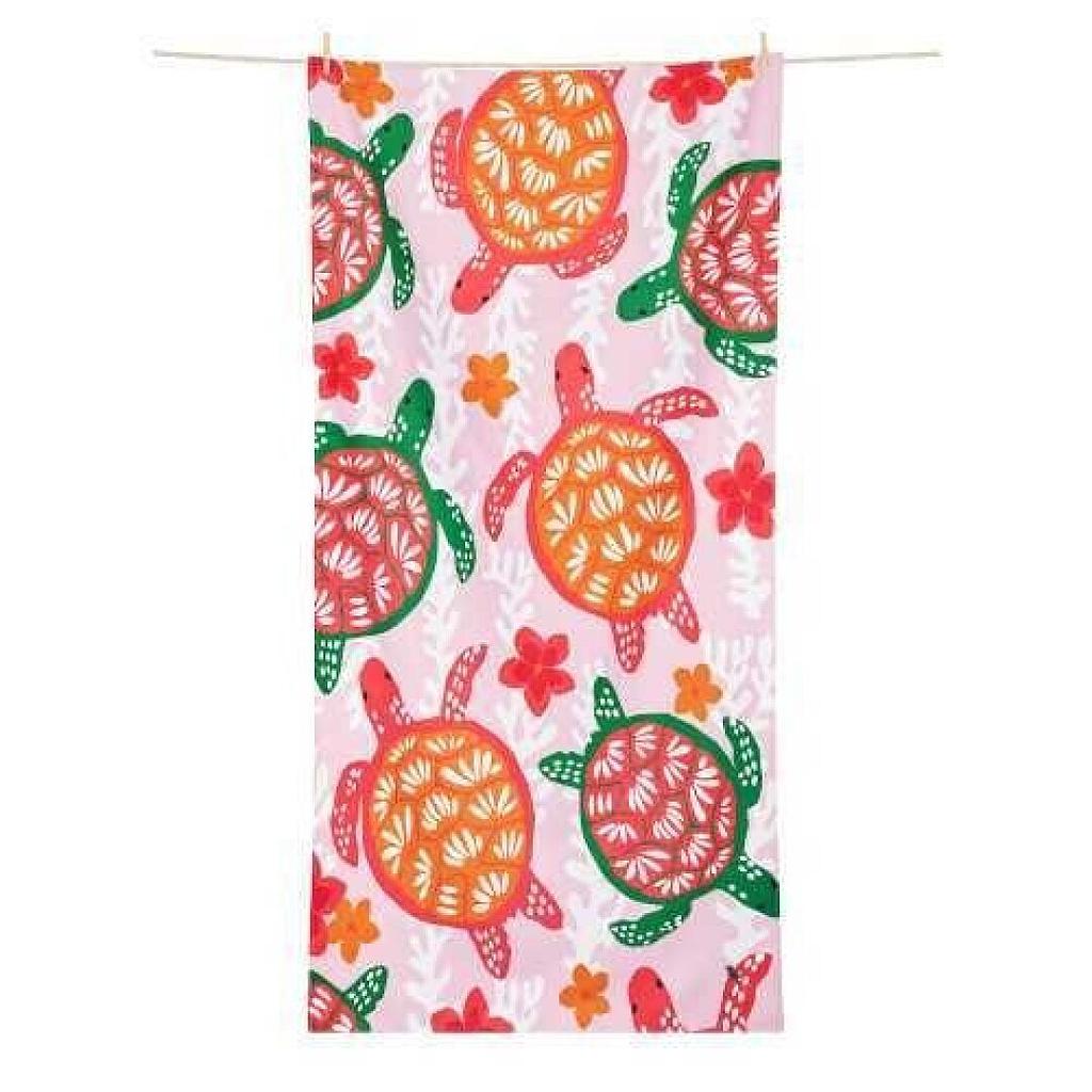 TOALLA DOCK&amp;BAY KIDS 160X90 TURTLEY TROPICAL