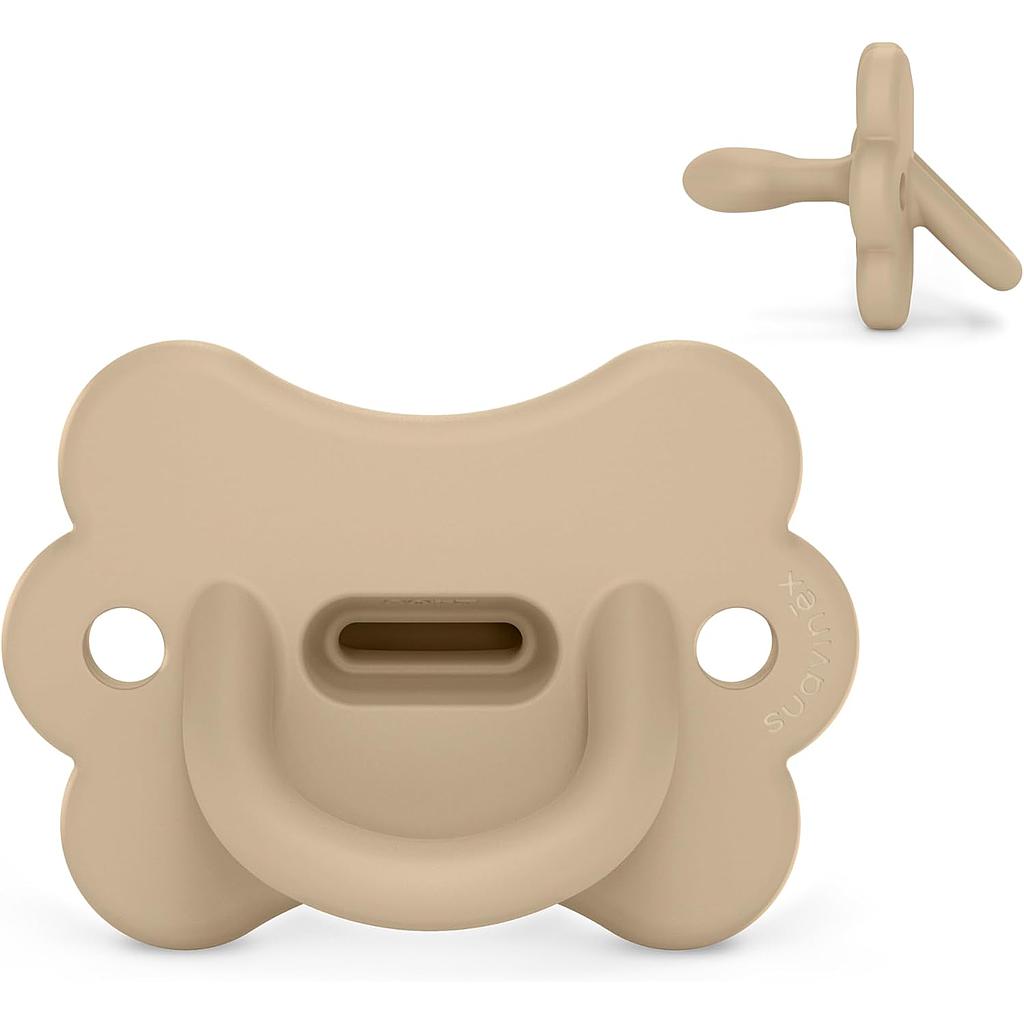 CHUPETE TODOSILICONA FIS. 6-18M BUTTERFLY BEIG SOFT
