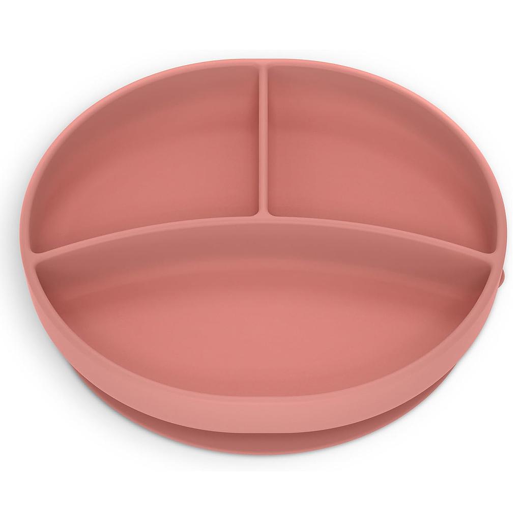 PLATO CON DIVISIONES ROSA SOFT