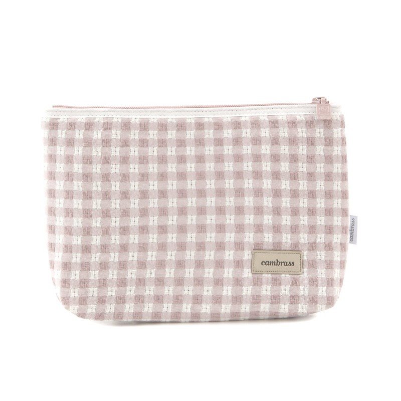 BOLSA ASEO VICHY ROSA 6x28x20 CM