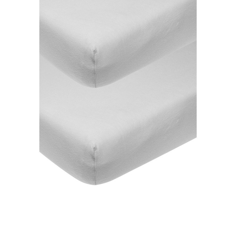 MEYCO SABANA BAJ.AJUS.CUNA 60 - PACK DE 2 - 60x120 CM ME-UNI LIGHT GREY