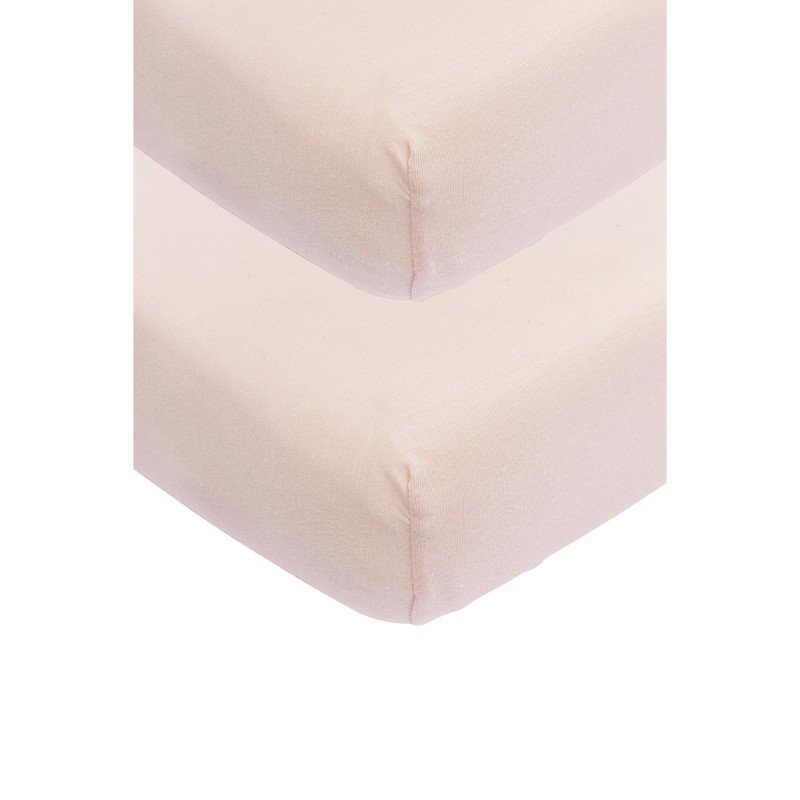 MEYCO SABANA BAJ.AJUS.CUNA 60 - PACK DE 2 - 60x120 CM ME-UNI SOFT PINK