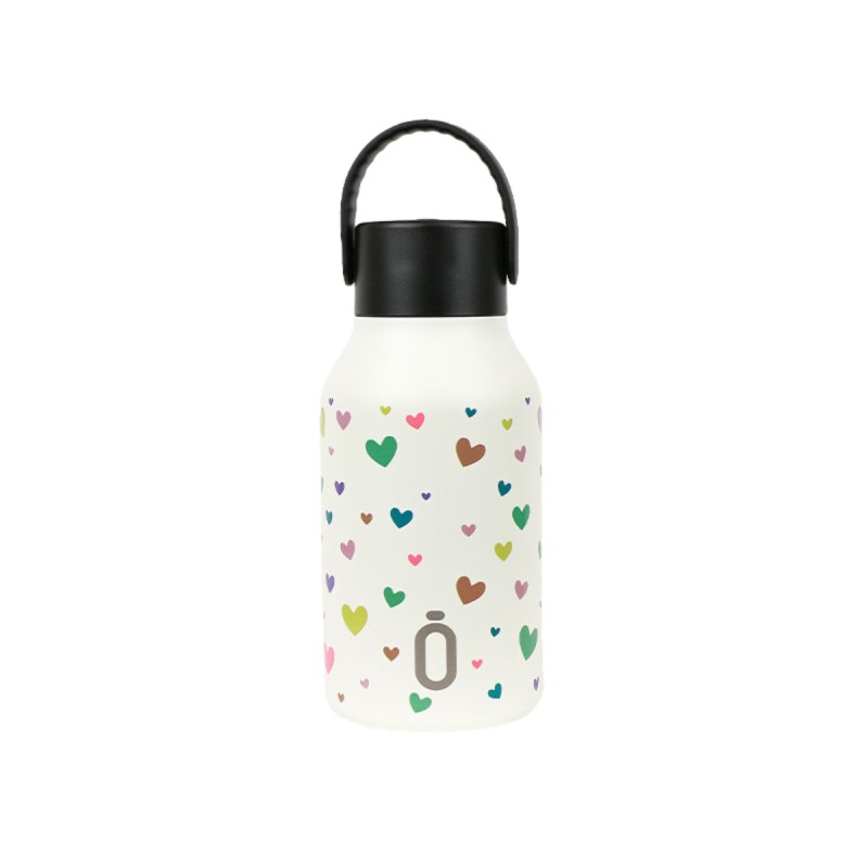 BOTELLA TERMICA RUNBOTT 350ML +TAPON SPORT MII CORAZONES NATA