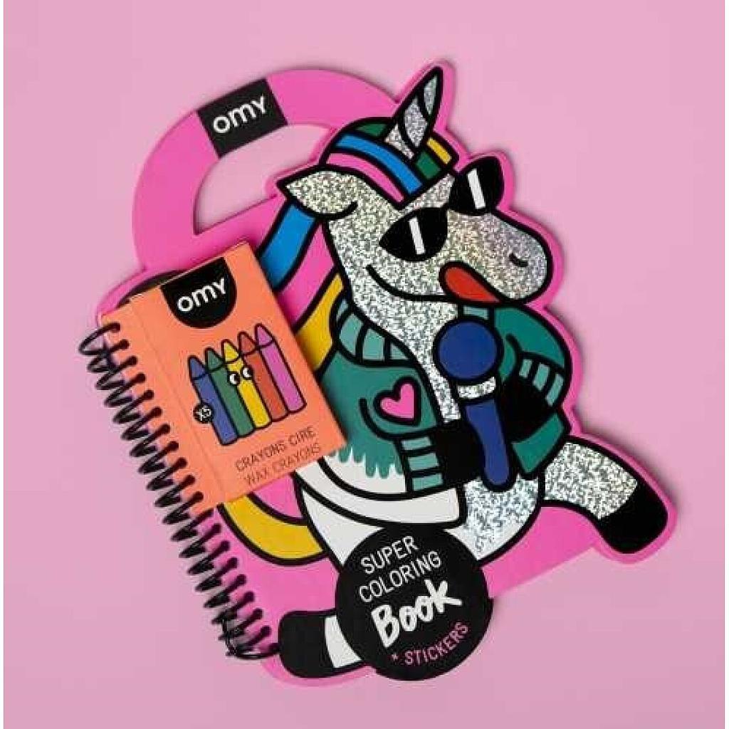 OMY LIBRO CON PINTURAS Y PEGATINAS UNICORNIO LILY