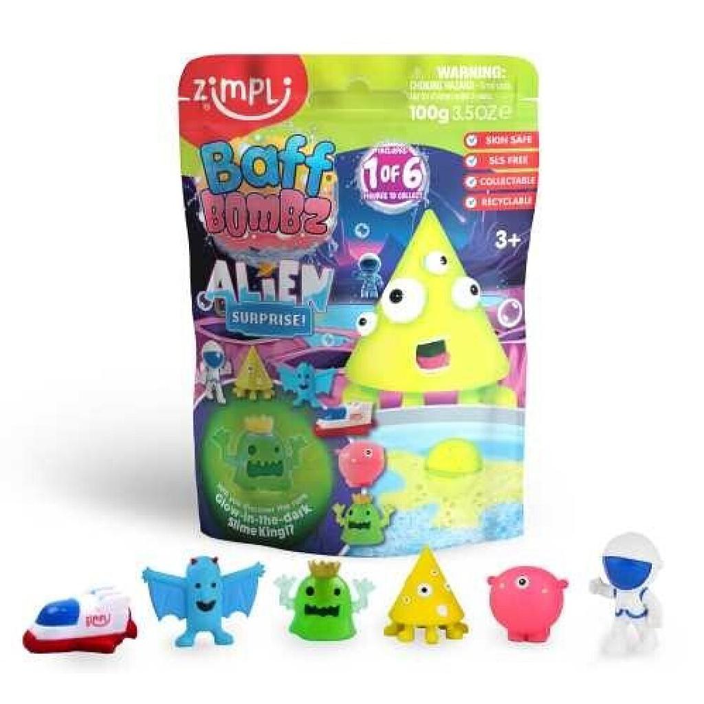 BOMBA DE BAÑO SURPRISE ALIENS 1x100gr.