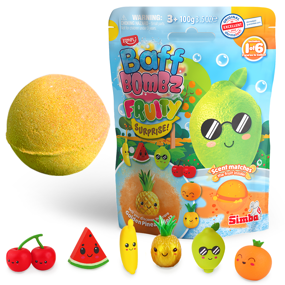 BOMBA DE BAÑO SURPRISE FRUTAS 1x100gr.