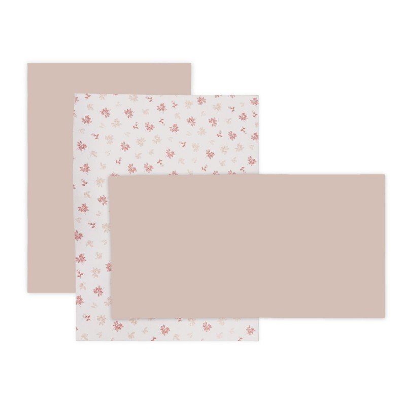 SABANA CUNA 3 PCS (CUNA 60) 100X165 CM BRANCH ROSA