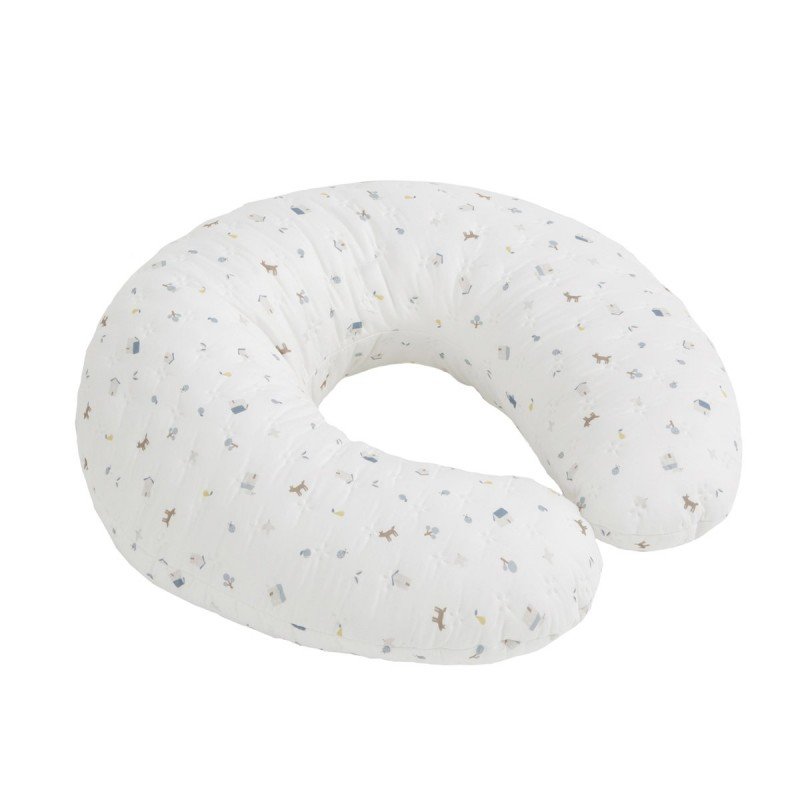 ALMOHADA DE LACTANCIA PEQ. HOUSE AZUL