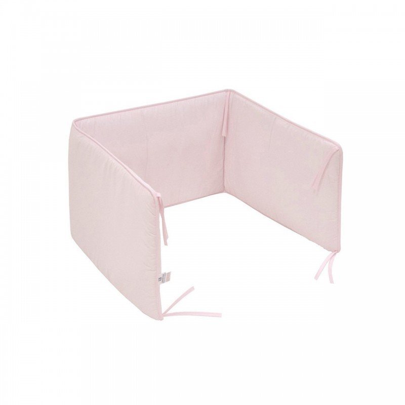 PROTECTOR DE CUNA 60 LISO ROSA