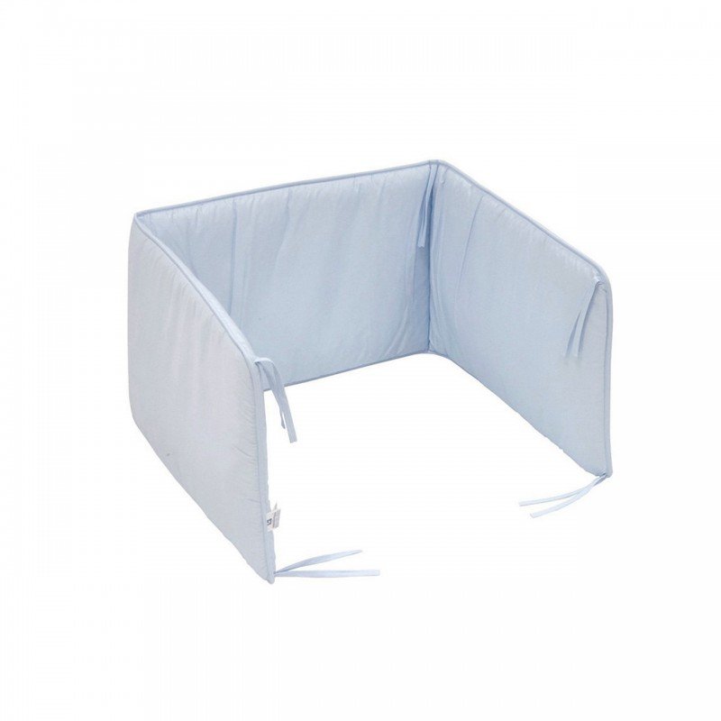 PROTECTOR DE CUNA 60 LISO CELESTE