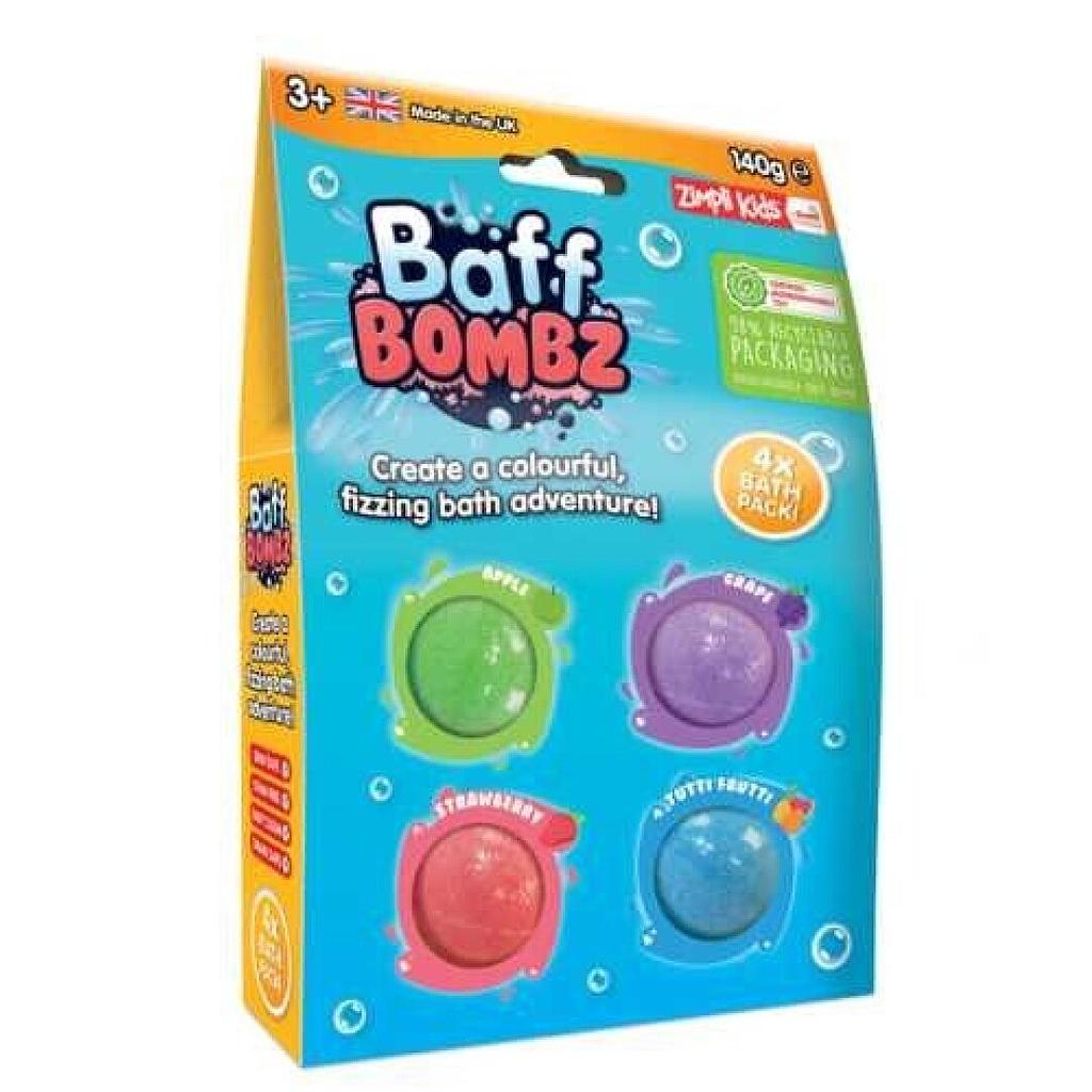 PACK DE 4 BOMBAS BAÑO REDONDAS 4x35gr.