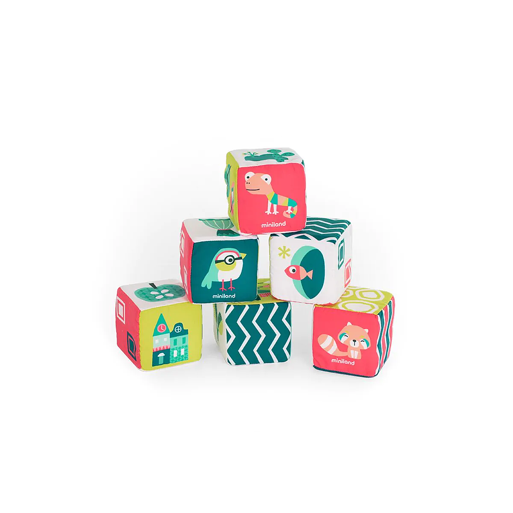 MINILAND SENSORIAL - SET CUBOS SONAJERO BLANDIT