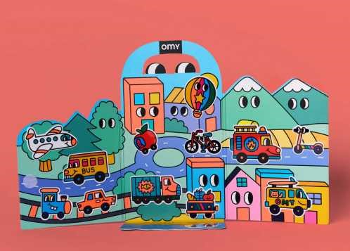 MONTESSORI PEGATINAS VROOM REUTILIZABLES