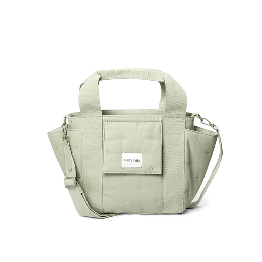 BOLSO MATERNIDAD PEQUEÑO POETRY LISO VERDE