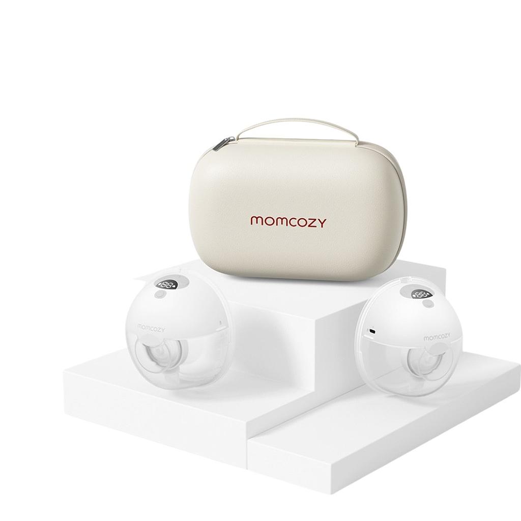 MOMCOZY SACALECHE DOBLE PORTATIL M5 UNICO GRIS