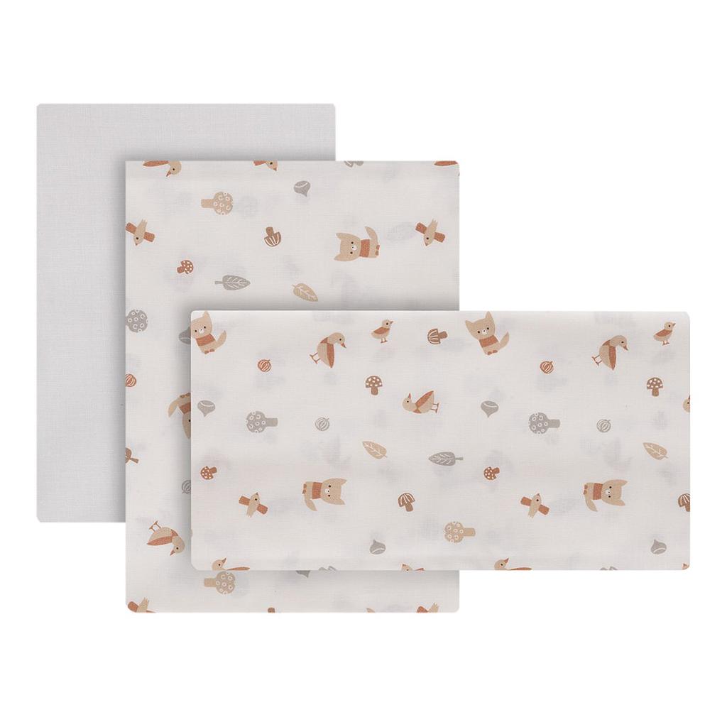 SABANA CUNA 3 PCS  CUNA 60 60x120x1 CM SENDA BEIGE