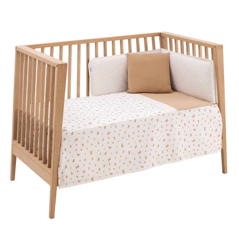 COLCHA+PROTECTOR CUNA 60 60X120X3CM SENDA BEIGE