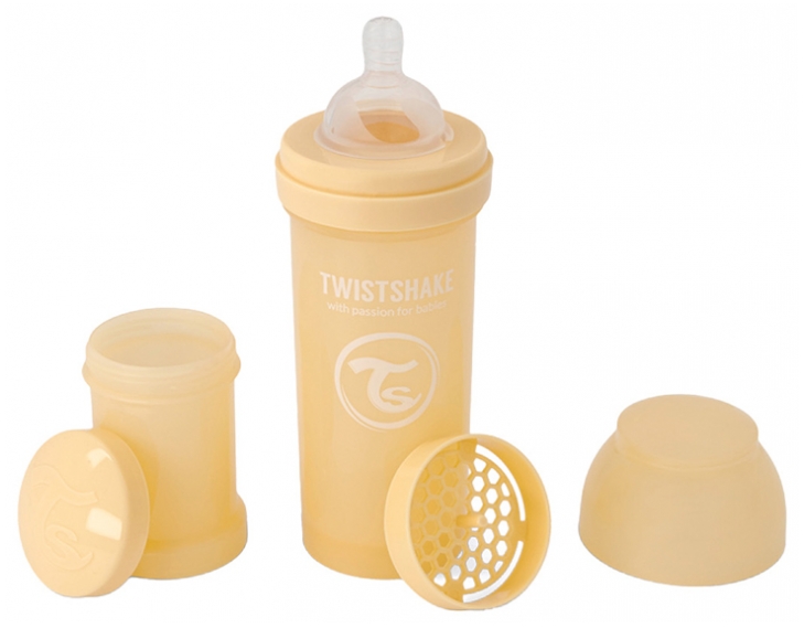 TWISTSHAKE BIBERON +2M 260ML CARAMEL BEIGE