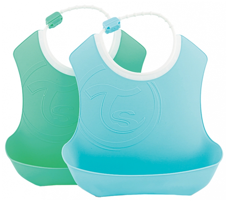 BABERO BIB 4M+ PASTEL AZUL/VERDE