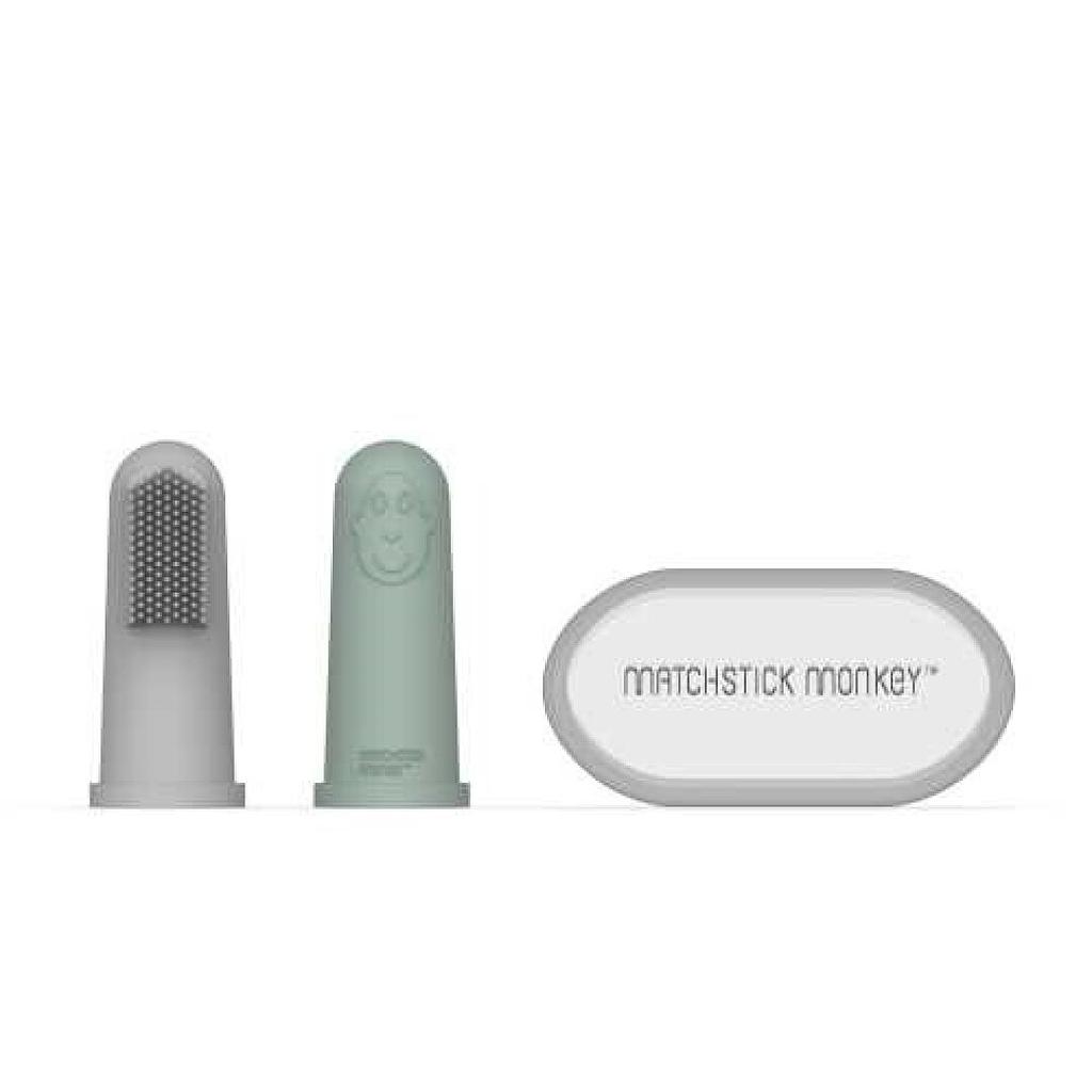 PACK 2 CEPIILOS DE DEDO MATCHSTICK VERDE MENTA &amp; GRIS