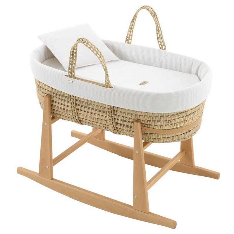 CAPAZO ACOLCHADO BEBE MIO CUCO REGENT CREMA+PATAS BALANCIN NATURAL