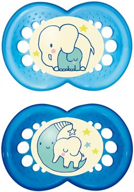 MAM CHUPETE NIGHT LATEX 16M+ SURTIDO