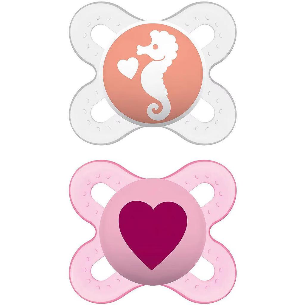 MAM CHUPETE START 0+ LATEX 2 UNDS ROSA