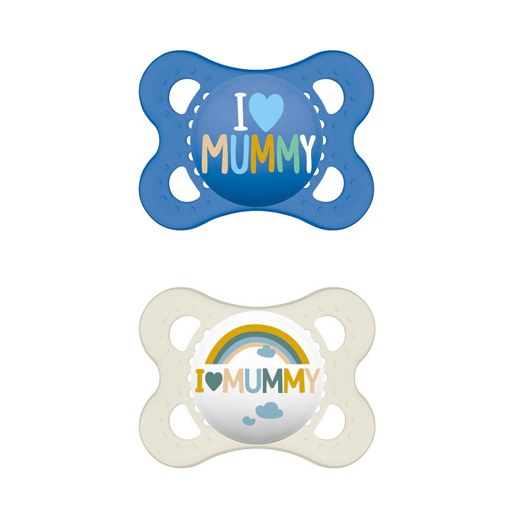 MAM CHUPETE ORIGINAL 0M+ LATEX AZUL 2UN