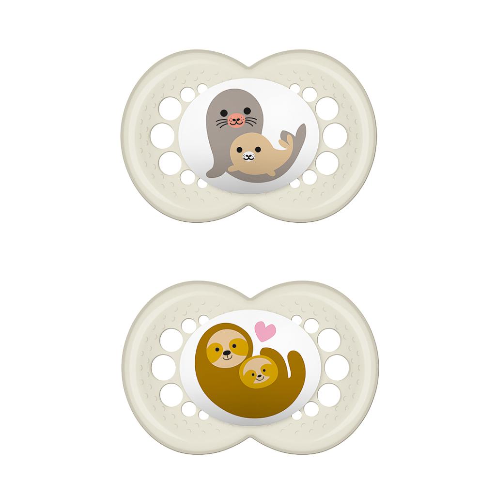 MAM CHUPETE ORIGINAL 6M+ SILIC 2UN VERDE