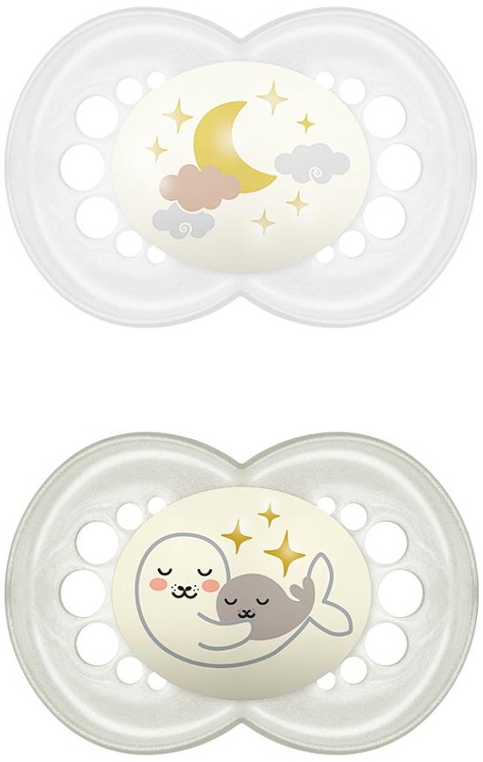 MAM CHUPETE ORIGINAL 6M+ NIGHT SILIC 2UN unisex