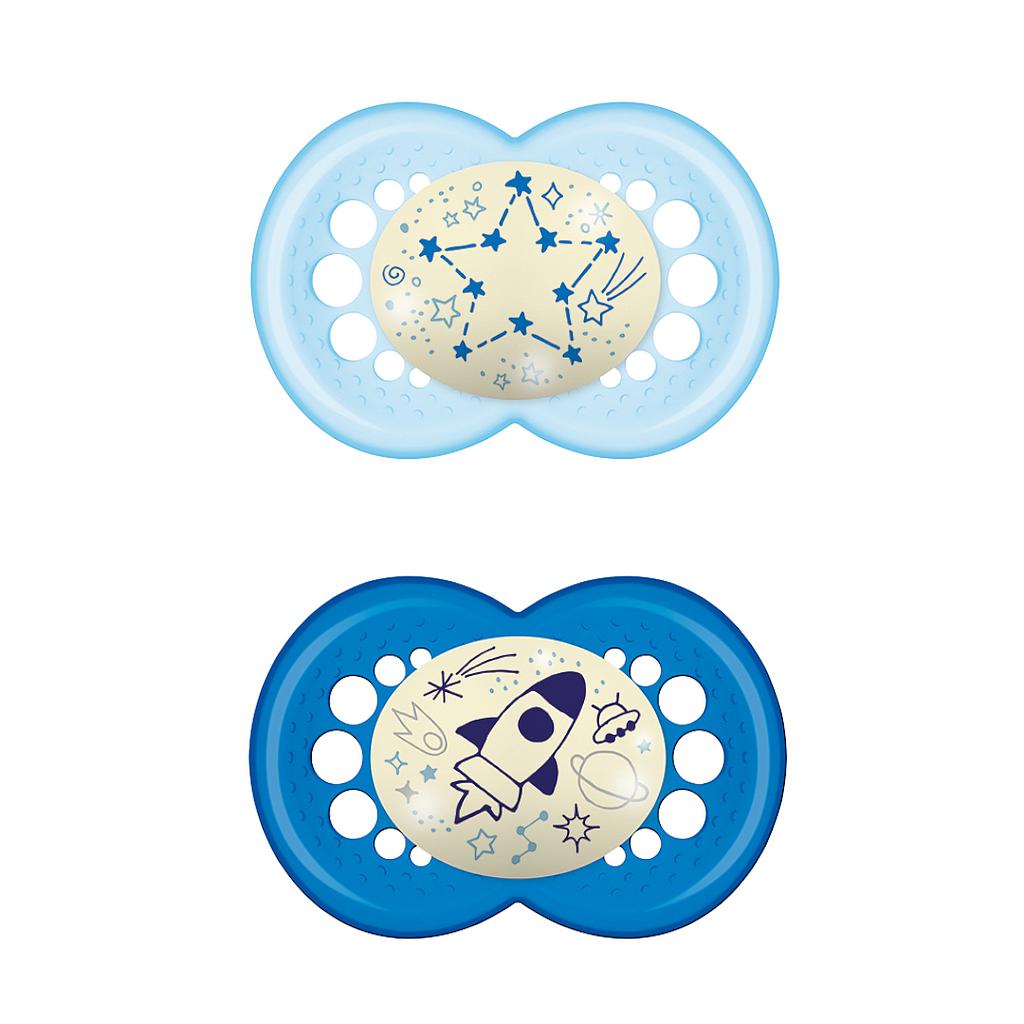 MAM CHUPETE ORIGINAL 16+ NIGHT LATEX 2UN SURTIDO