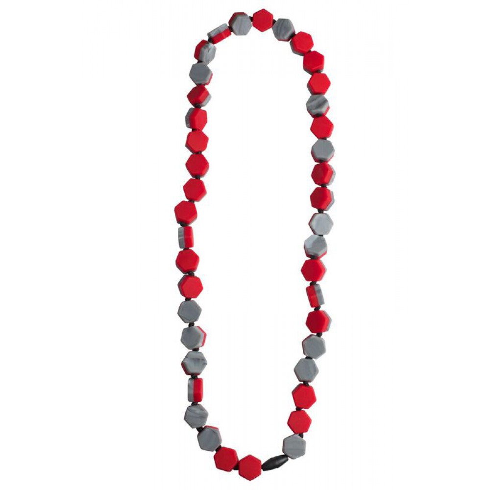 COLLAR 2-SIDE JELLYSTONE ROJO/GRIS
