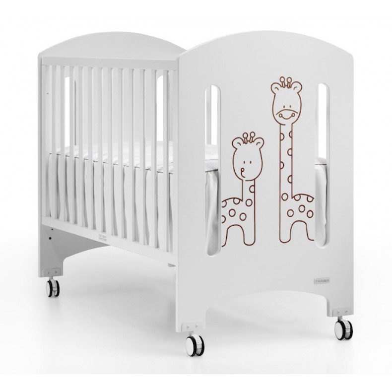 CUNA MADERA REF.02652 JUNGLE BCO/CHOCOLA