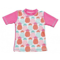 CAMISETA SWIMWEAR ROSA PIÑAS T.4