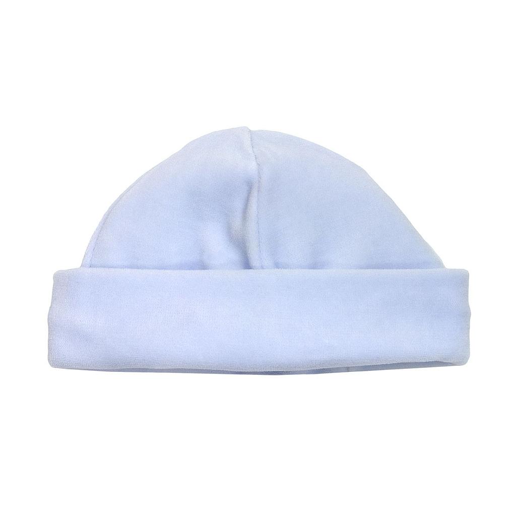 GORRO TERCIOPELO LISO CELESTE T.1