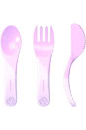 TWISTSHAKE CUBIERTOS 6M+ PASTEL MORADO