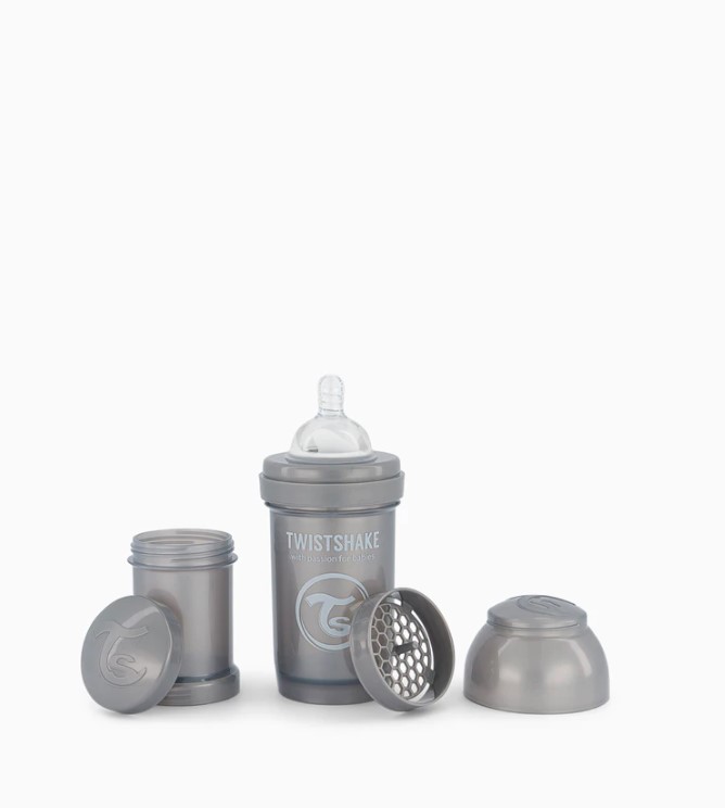 TWISTSHAKE BIBERON 180ML PASTEL GRIS