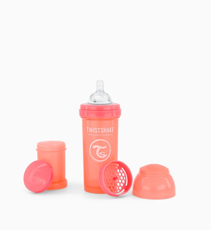 TWISTSHAKE BIBERON 260ML PASTEL CORAL +2M