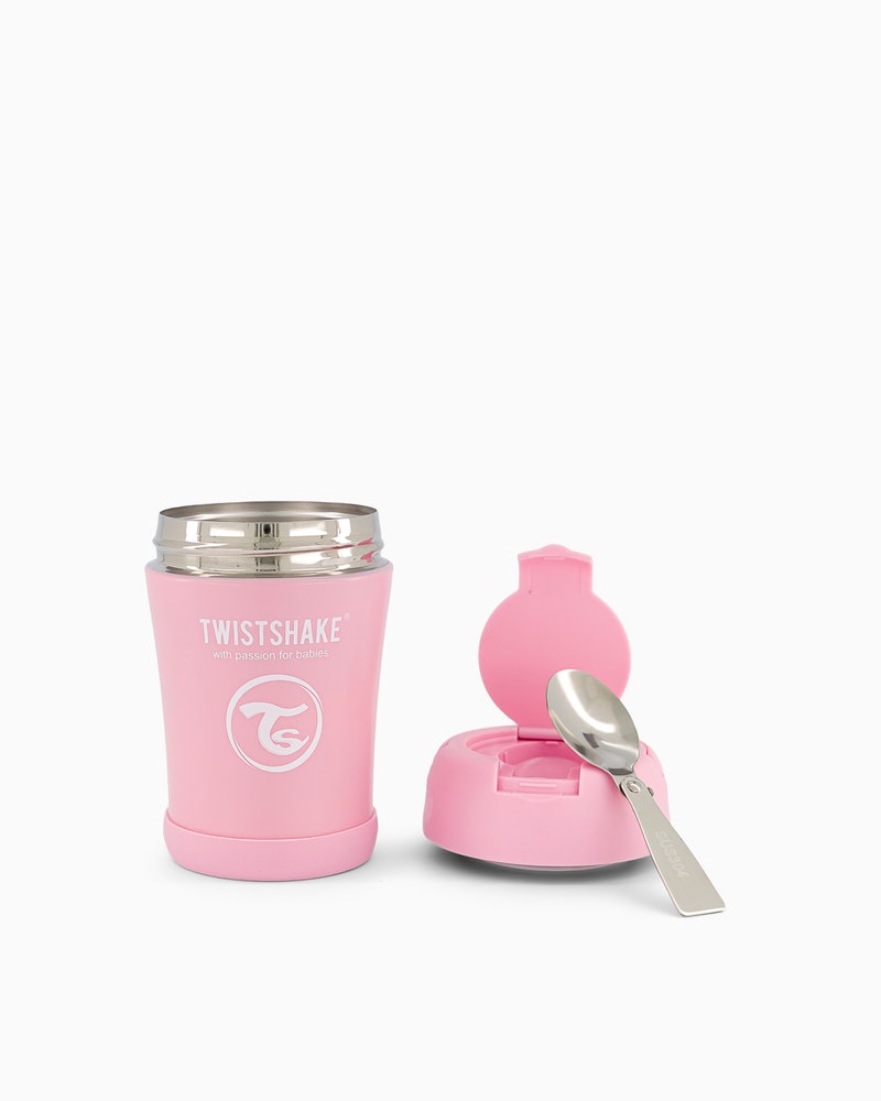 TWISTSHAKE TERMO FOOD 350ML PASTEL ROSA