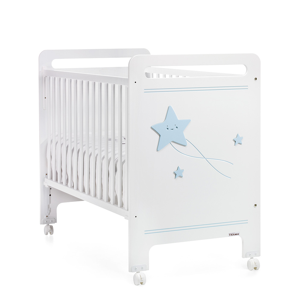 CUNA COLECHO 120X60 GALAXIA BCO/AZUL