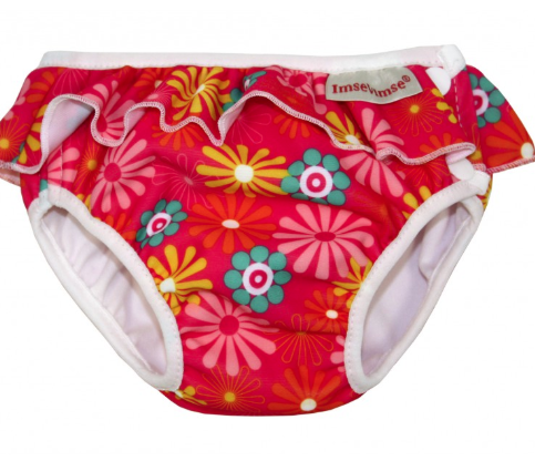 BAÑADOR PAÑAL ROSA HIPPIE T.S