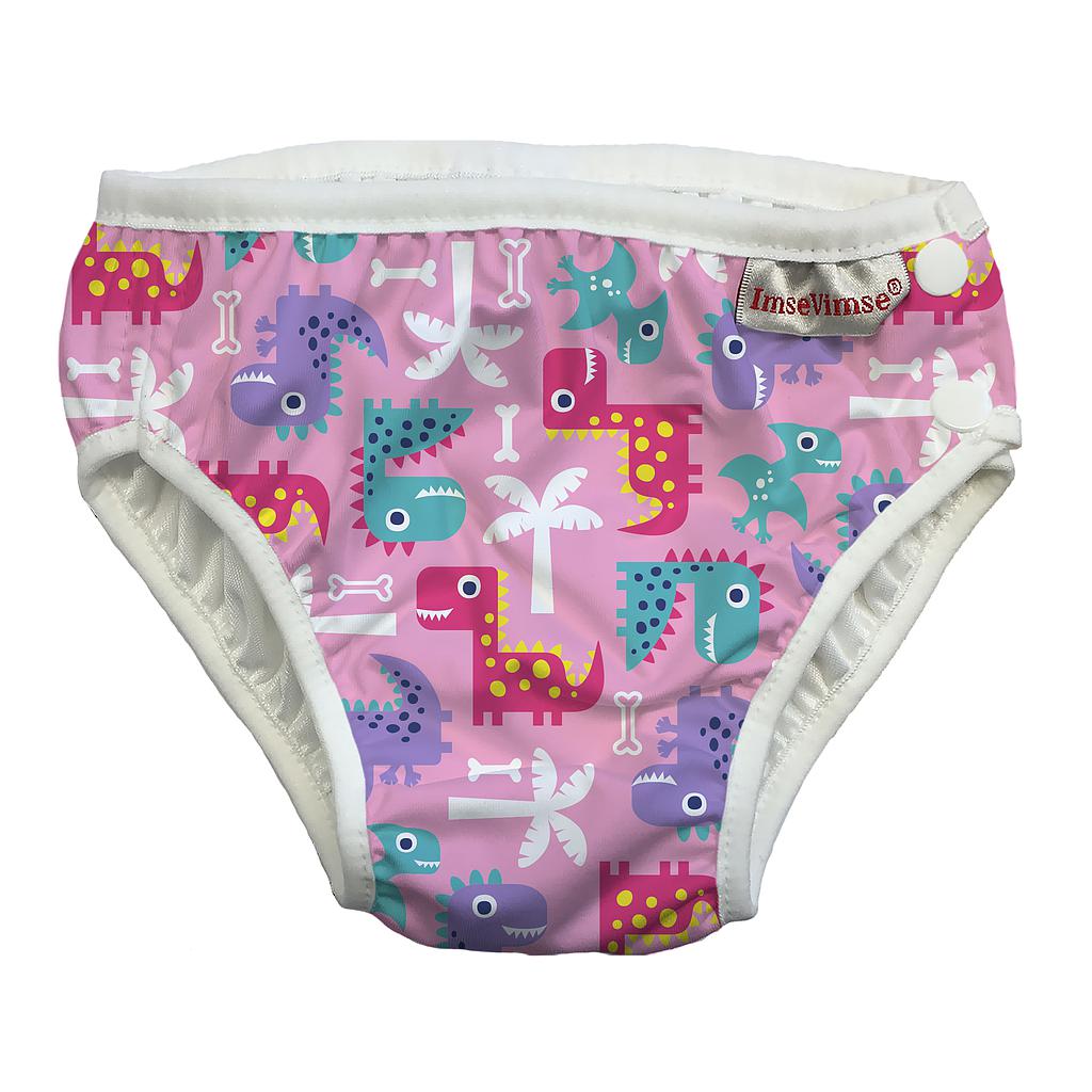 BAÑADOR PAÑAL ROSA DINO T.L